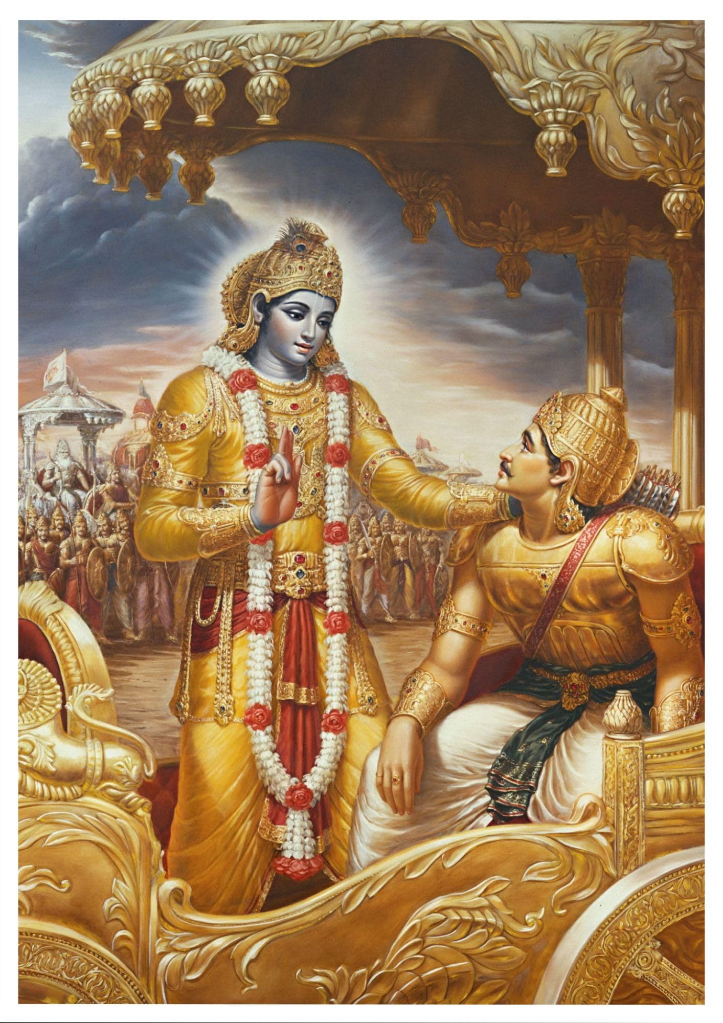 Krishna and Arjuna in the Battlefield of Kurukshetra